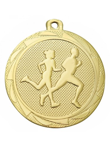 złoty medal na zawody biegowe 45 mm