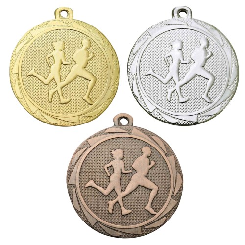 medale na zawody biegowe komplet